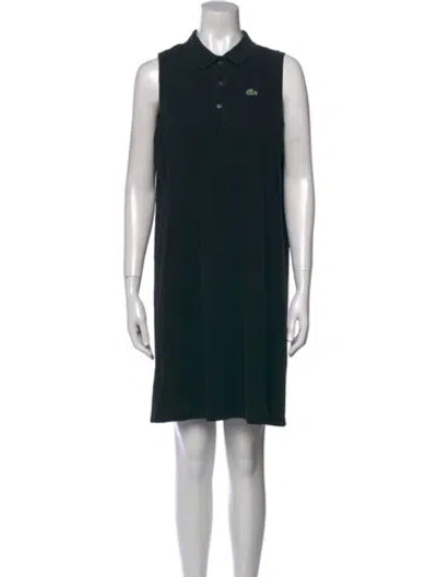 Pre-owned Lacoste Mini Dress In Green