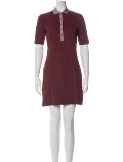 Pre-owned Lacoste Mini Dress In Green
