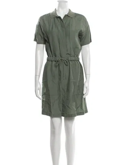 Pre-owned Lacoste Mini Dress In Green