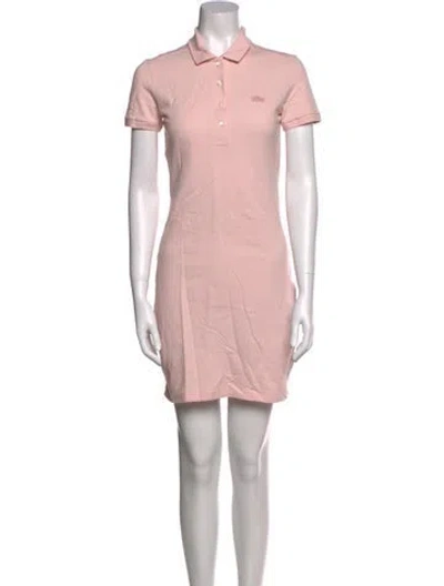 Pre-owned Lacoste Mini Dress In Pink