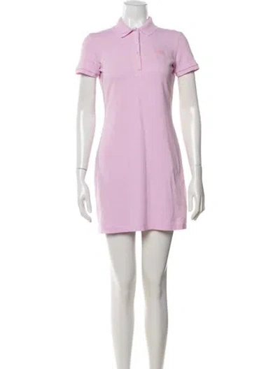 Pre-owned Lacoste Mini Dress In Pink