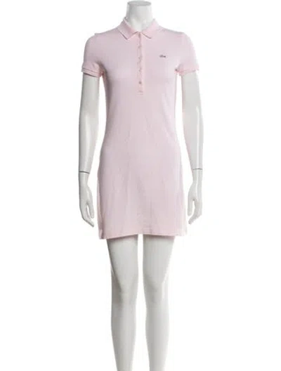 Pre-owned Lacoste Mini Dress In Pink