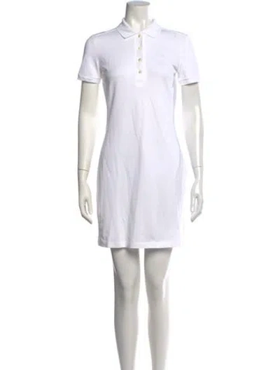 Pre-owned Lacoste Mini Dress W/ Tags In White