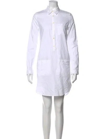 Pre-owned Lacoste Mini Dress In White