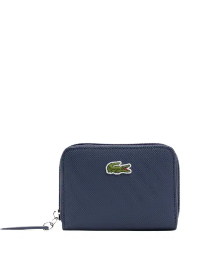 Lacoste Mini L.12.12 Concept Zipped Coin Purse In Blue