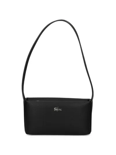 Lacoste Mini Logo-plaque Bag In Black
