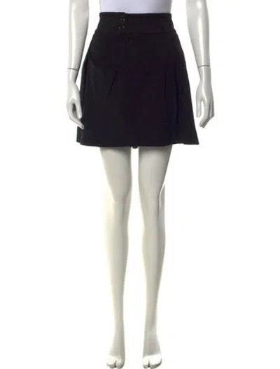 Pre-owned Lacoste Mini Skirt In Black