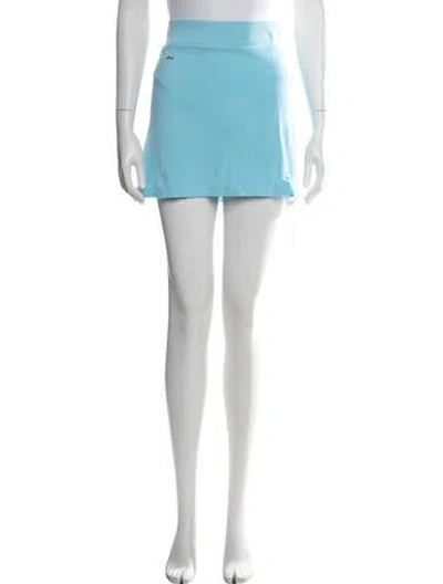 Pre-owned Lacoste Mini Skirt In Blue