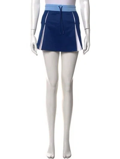 Pre-owned Lacoste Mini Skirt In Blue