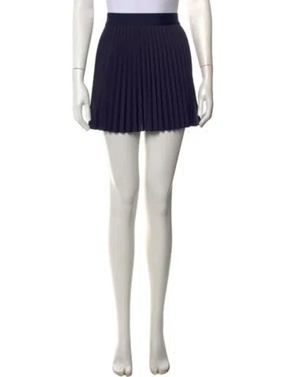 Pre-owned Lacoste Mini Skirt In Blue