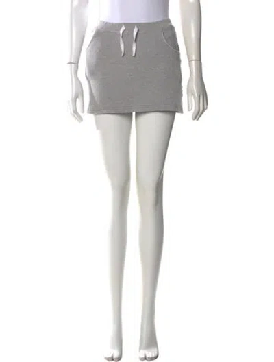 Pre-owned Lacoste Mini Skirt In Gray