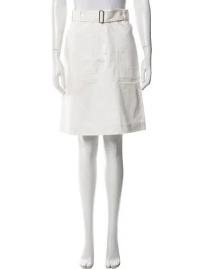Pre-owned Lacoste Mini Skirt In White
