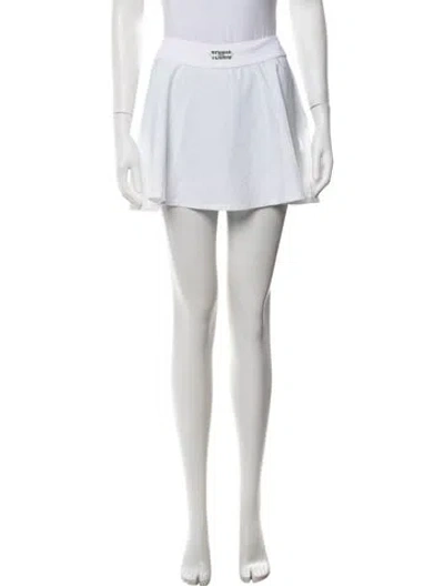 Pre-owned Lacoste Mini Skirt In White