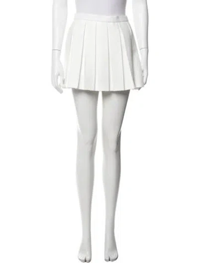 Pre-owned Lacoste Mini Skirt In White