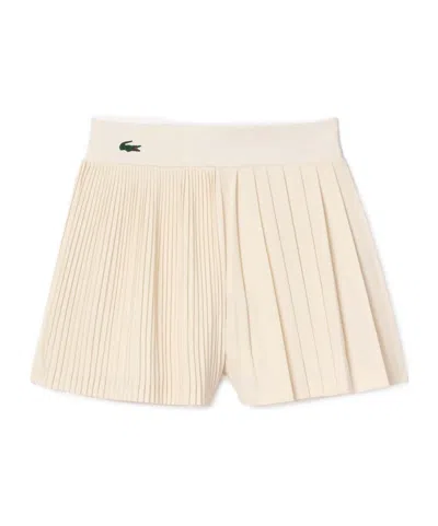 Lacoste Minimalist Longsleeve Shorts In Nude