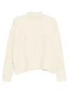 Lacoste Mock-neck Jumper In Neutral
