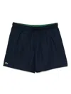 Lacoste Logo Patch Drawstring Swim Shorts