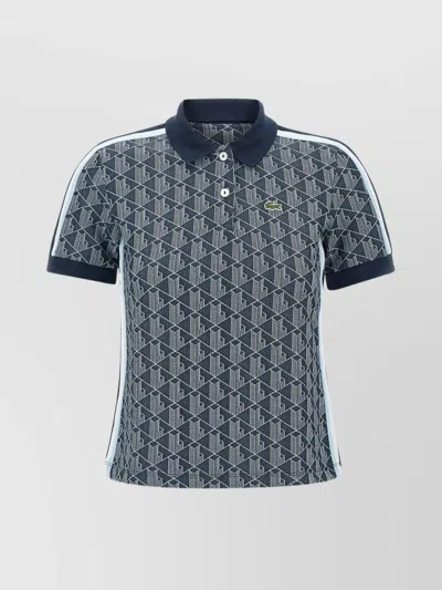 Lacoste Monogram Jacquard Knit Polo Shirt