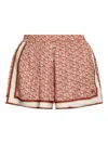 Lacoste Monogram-pattern Shorts In 粉色