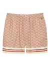 Lacoste Bermuda With Orange Monogram