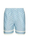 Lacoste Monogram Relaxed Fit Pull-on Shorts