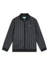 Lacoste Monogram Sweatshirt In Black