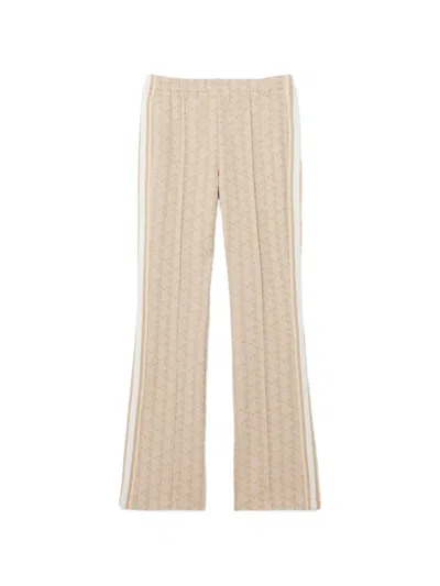 Lacoste Monogram Track Pants In Neutral