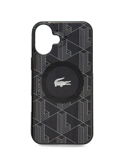 Lacoste Monogram-pattern Phone Case In White