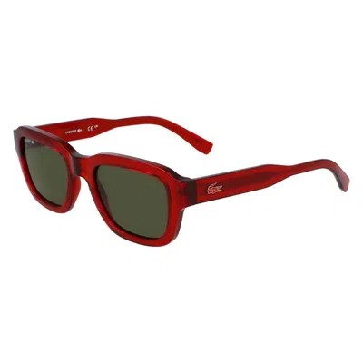 Lacoste Multicolor Injected Sunglasses In Red