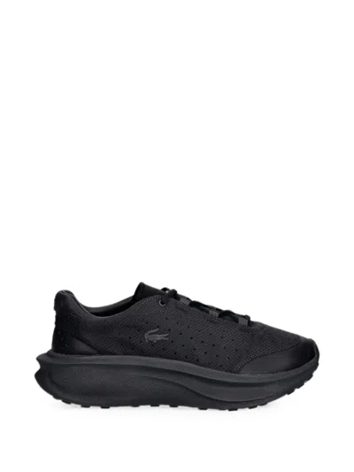 Lacoste Neo Run Active Panelled Mesh-detail Sneakers In Black