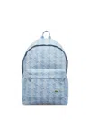 Lacoste Neocroc Logo-patch Backpack In Blue