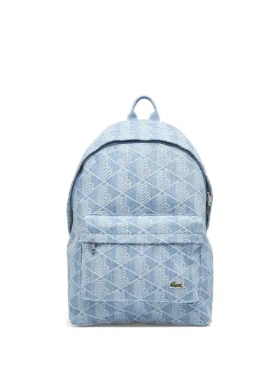 Lacoste Neocroc Logo-patch Backpack In Blue