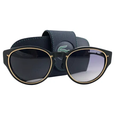 Pre-owned Lacoste New Vintage  124 Black & Gold Accents 1980's Sunglasses Made In France