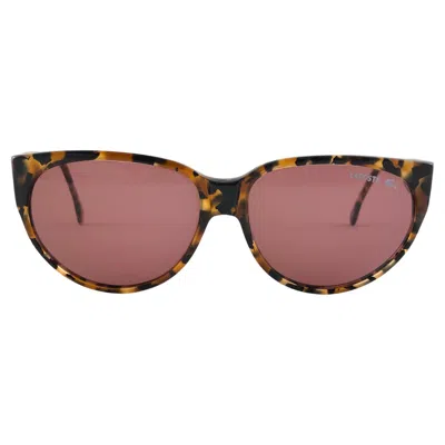 Pre-owned Lacoste New Vintage  132 Tortoise Cat Eye 1980's Sunglasses Made In France In Brown