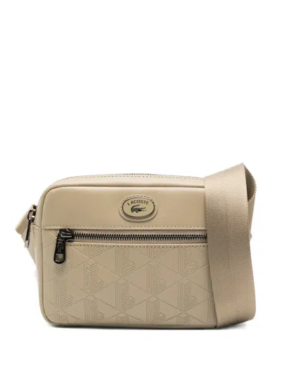 Lacoste Nomogramme Messenger Bag In White