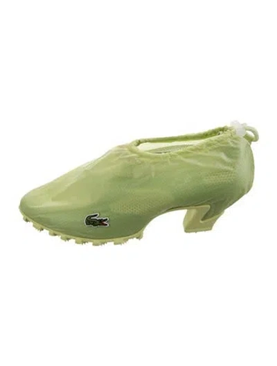Pre-owned Lacoste Nylon Pumps In Green