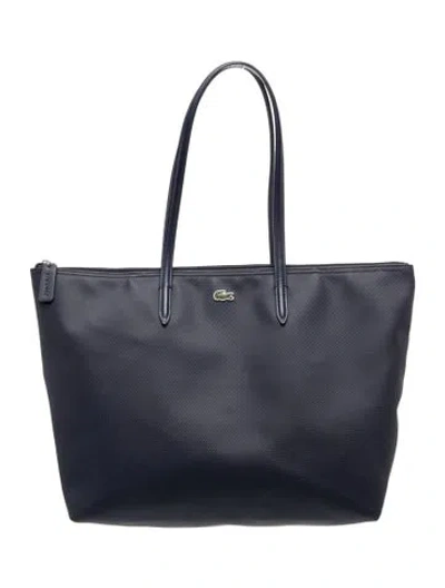 Pre-owned Lacoste Nylon Tote In Blue
