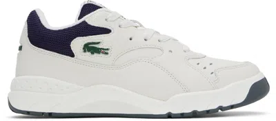 Lacoste Off-white & Navy Aceline 96 Trainers In Wn1 Off Wht/nvy