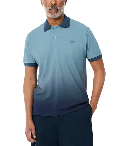 Lacoste Ombre Polo Shirt In Blue