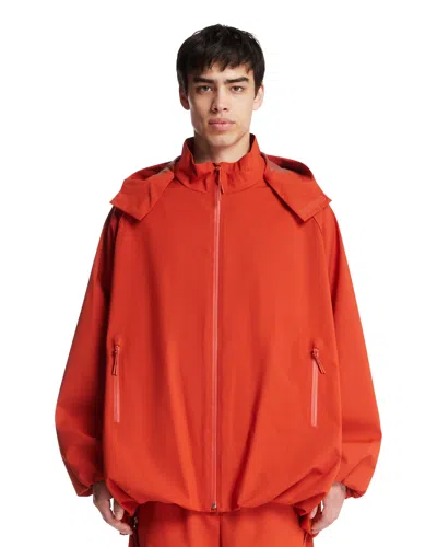Lacoste Orange Track Jacket In Red