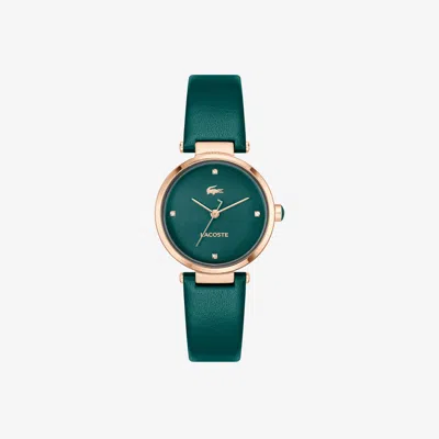 Lacoste Orba Leather Watch - One Size In Green