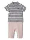 Lacoste Organic Cotton Pajamas In Gray