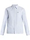 Lacoste Camicia Con Logo In Blue