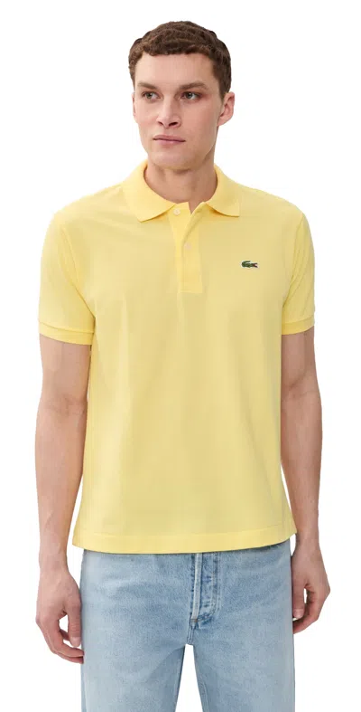 Lacoste Original Cotton Pique Polo Yellow