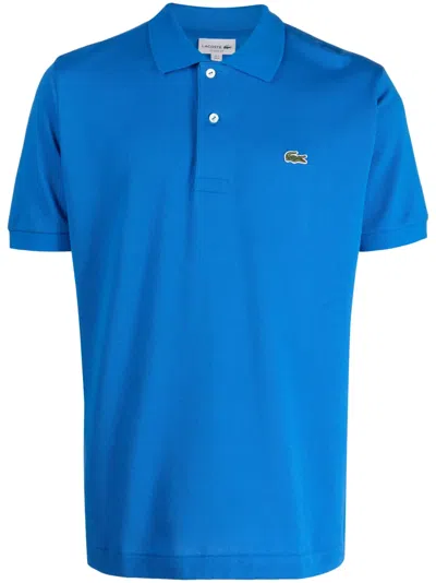Lacoste Original L.12.12 Cotton Polo Shirt In Blue