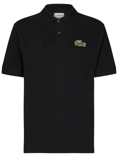 Lacoste Original L.12.12 Loose Fit Polo Shirt In Black