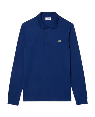 Lacoste Original L.12.12 Piqu Polo Shirt In Blue