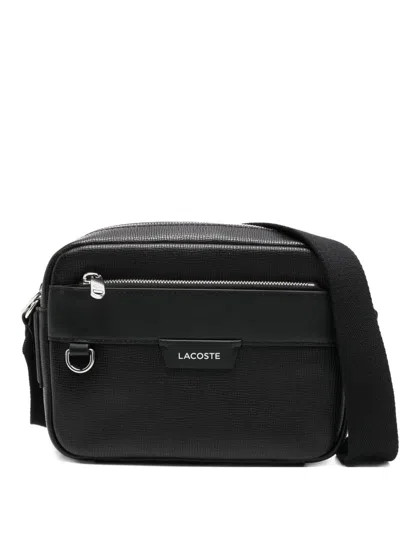 Lacoste Ossian Reporter Bag In Black