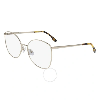 Lacoste Oval Ladies Eyeglasses L2260 714 55 In Gold