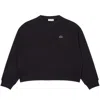 Lacoste Oversized Black Sweatshirt With Design In Black